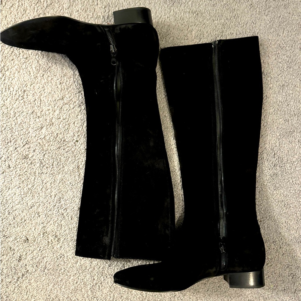 Genuine leather suede boots